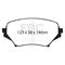 EBC Brakes DP21774 - Greenstuff 2000 Series Sport Disc Brake Pad Set, 2-Wheel Set