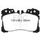 EBC Brakes DP21811 - Greenstuff 2000 Series Sport Disc Brake Pad Set, 2-Wheel Set
