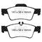 EBC Brakes DP31491C - Redstuff Ceramic Low Dust Disc Brake Pad Set, 2-Wheel Set