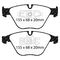 EBC Brakes DP32006C - Redstuff Ceramic Low Dust Disc Brake Pad Set, 2-Wheel Set