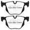 EBC Brakes DP32009C - Redstuff Ceramic Low Dust Disc Brake Pad Set, 2-Wheel Set