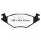EBC Brakes DP3517C - Redstuff Ceramic Low Dust Disc Brake Pad Set, 2-Wheel Set