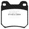 EBC Brakes DP3675C - Redstuff Ceramic Low Dust Disc Brake Pad Set, 2-Wheel Set