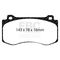 EBC Brakes DP41764R - Yellowstuff Street and Track Disc Brake Pad Set, 2-Wheel Set