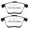 EBC Brakes DP41773R - Yellowstuff Street and Track Disc Brake Pad Set, 2-Wheel Set