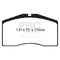 EBC Brakes DP4997R - Yellowstuff Street and Track Disc Brake Pad Set, 2-Wheel Set