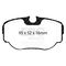 EBC Brakes DP61038 - 6000 Series Greenstuff Disc Brake Pad Set, 2-Wheel Set