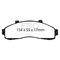 EBC Brakes DP61199 - 6000 Series Greenstuff Disc Brake Pad Set, 2-Wheel Set