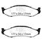 EBC Brakes DP61255 - 6000 Series Greenstuff Disc Brake Pad Set, 2-Wheel Set