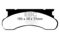 EBC Brakes DP61258 - 6000 Series Greenstuff Disc Brake Pad Set, 2-Wheel Set