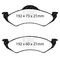 EBC Brakes DP61275 - 6000 Series Greenstuff Disc Brake Pad Set, 2-Wheel Set