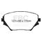 EBC Brakes DP61402 - 6000 Series Greenstuff Disc Brake Pad Set, 2-Wheel Set