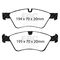 EBC Brakes DP61592 - 6000 Series Greenstuff Disc Brake Pad Set, 2-Wheel Set