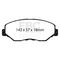 EBC Brakes DP61655 - 6000 Series Greenstuff Disc Brake Pad Set, 2-Wheel Set