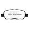 EBC Brakes DP61666 - 6000 Series Greenstuff Disc Brake Pad Set, 2-Wheel Set