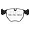 EBC Brakes S5KF1013 - S5 Yellowstuff Brake Pad Set and GD Slotted and Dimpled Brake Rotors, 2-Wheel Set