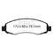 EBC Brakes UD962 - Ultimax OEM Replacement Disc Brake Pad Set, 2-Wheel Set