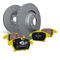 EBC Brakes S13KF1237 - S13 Yellowstuff Disc Brake Pad Set and RK Smooth Disc Brake Rotors, 2-Wheel Set