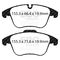 EBC Brakes UD1869 - Ultimax OEM Replacement Disc Brake Pad Set, 2-Wheel Set