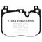 EBC Brakes UD1875 - Ultimax OEM Replacement Disc Brake Pad Set, 2-Wheel Set