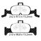 EBC Brakes UD1897 - Ultimax OEM Replacement Disc Brake Pad Set, 2-Wheel Set
