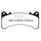 EBC Brakes UD1910 - Ultimax OEM Replacement Disc Brake Pad Set, 2-Wheel Set