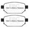 EBC Brakes UD2042 - Ultimax OEM Replacement Disc Brake Pad Set, 2-Wheel Set