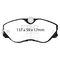 EBC Brakes UD358 - Ultimax OEM Replacement Disc Brake Pad Set, 2-Wheel Set