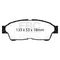 EBC Brakes UD695 - Ultimax OEM Replacement Disc Brake Pad Set, 2-Wheel Set