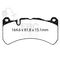 EBC Brakes DP42355R - Yellowstuff Street and Track Disc Brake Pad Set, 2-Wheel Set