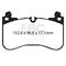 EBC Brakes DP62401 - 6000 Series Greenstuff Disc Brake Pad Set. 2-Wheel Set