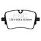 EBC Brakes DP32456C - Redstuff Ceramic Low Dust Rear Disc Brake Pad Set, 2-Wheel Set