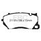 EBC Brakes DP32492C - Redstuff Ceramic Low Dust Front Disc Brake Pad Set, 2-Wheel Set