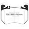 EBC Brakes DP42490R - Yellowstuff Street and Track Front Disc Brake Pad Set, 2-Wheel Set