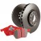 EBC Brakes S12KR1591 - S12 Redstuff Disc Brake Pad Set and RK Solid Disc Brake Rotors Kit, 2-Wheel Set
