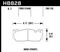 Hawk Performance HB828G.760 - DTC-60 Disc Brake Pad