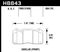 Hawk Performance HB843G.604 - DTC-60 Disc Brake Pad