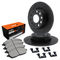 R1 Concepts Slotted Black Disc Brake Rotor Set with Super Duty Pads