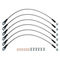 Techna-Fit BMW-1002 - Stainless Steel Brake Line Kit for BMW Front and Rear, 6 Brake Lines