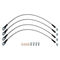 Techna-Fit MER-1000SL - Stainless Steel Brake Line Kit for Mercedes-Benz Front and Rear, 4 Brake Lines