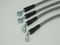 Techna-Fit AC-1809 - Stainless Steel Brake Line Kit, 4 Brake Lines